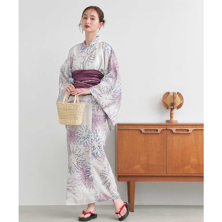 3点セット 花火柄セパレート2WAY浴衣セット | ad thie | 詳細画像13 