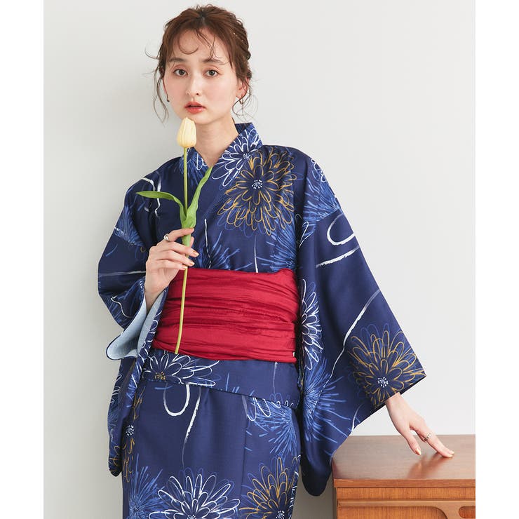 2025SS新作】3点セット 花火柄セパレート2WAY浴衣セット[品番