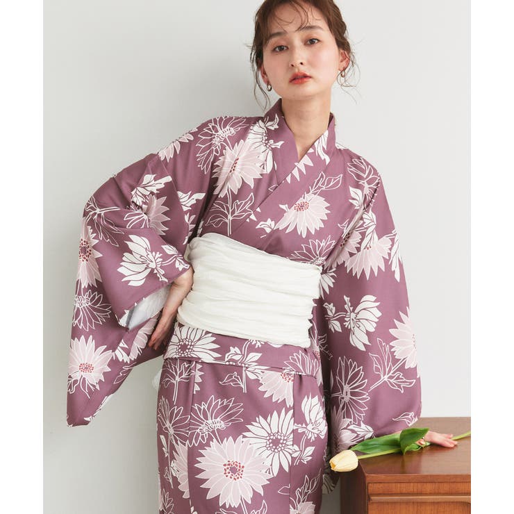 3点セット 菊柄セパレート2WAY浴衣セット | ad thie | 詳細画像25 