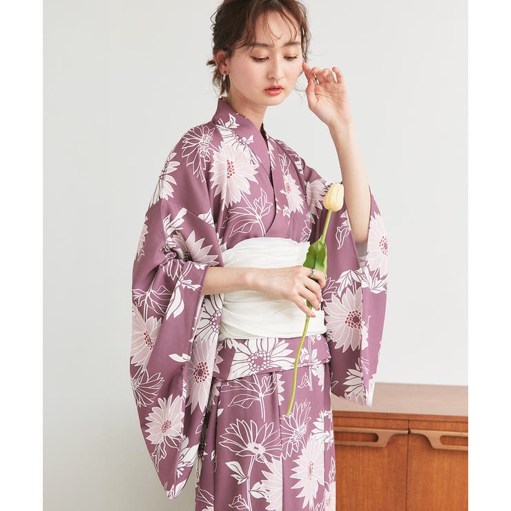 3点セット 菊柄セパレート2WAY浴衣セット | ad thie | 詳細画像28 