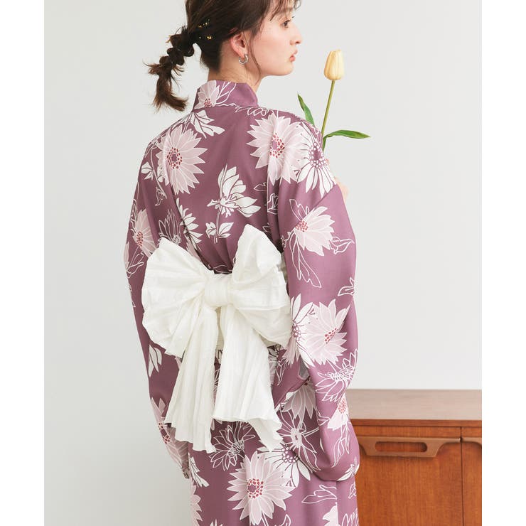 3点セット 菊柄セパレート2WAY浴衣セット | ad thie | 詳細画像29 
