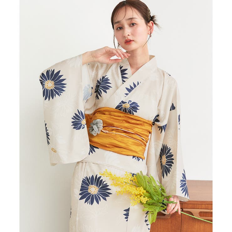 3点セット 菊柄セパレート2WAY浴衣セット | ad thie | 詳細画像42 