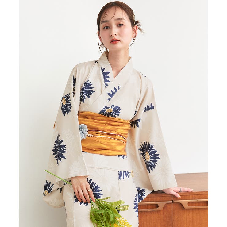 3点セット 菊柄セパレート2WAY浴衣セット | ad thie | 詳細画像43 