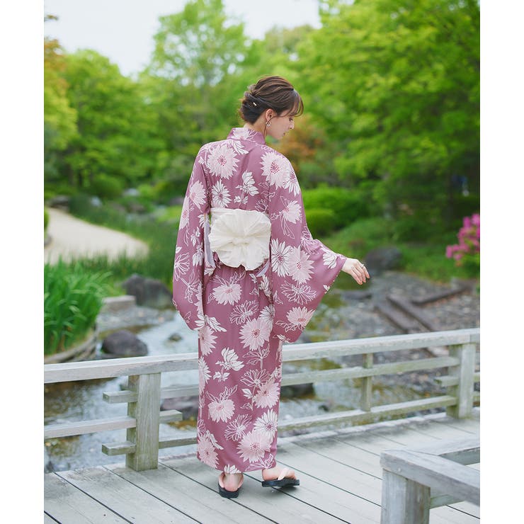 3点セット 菊柄セパレート2WAY浴衣セット | ad thie | 詳細画像8 