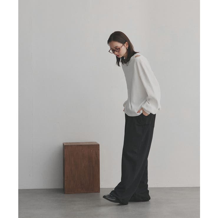 フェイクレイヤードデザイン ワッフルプルオーバー | ad thie | 詳細画像15 