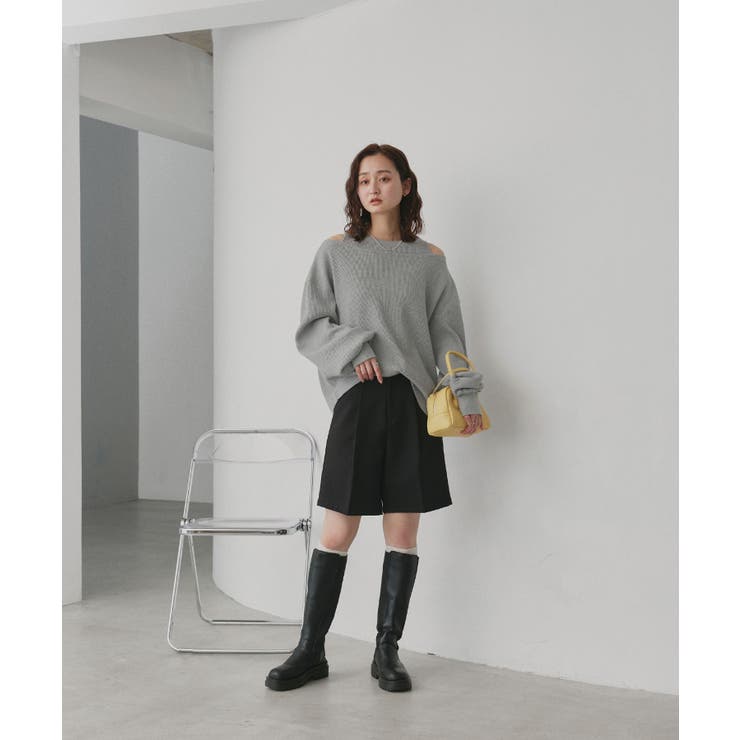 フェイクレイヤードデザイン ワッフルプルオーバー | ad thie | 詳細画像2 