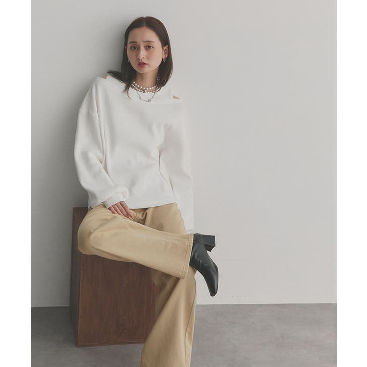 フェイクレイヤードデザイン ワッフルプルオーバー | ad thie | 詳細画像24 