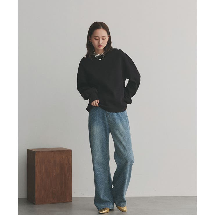 フェイクレイヤードデザイン ワッフルプルオーバー | ad thie | 詳細画像26 