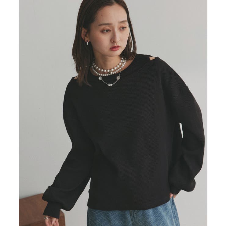 フェイクレイヤードデザイン ワッフルプルオーバー | ad thie | 詳細画像27 