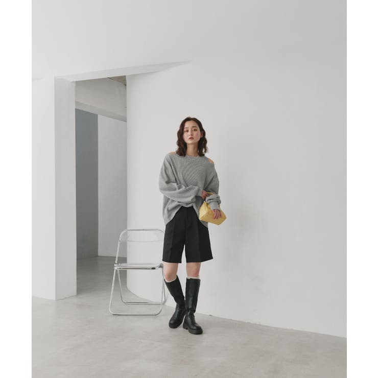 フェイクレイヤードデザイン ワッフルプルオーバー | ad thie | 詳細画像3 