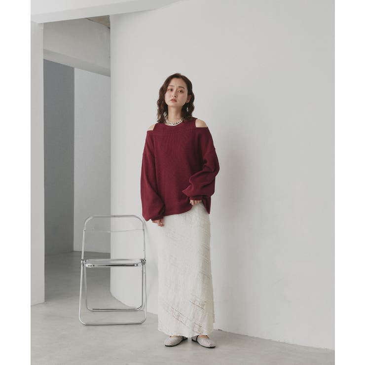 フェイクレイヤードデザイン ワッフルプルオーバー | ad thie | 詳細画像7 