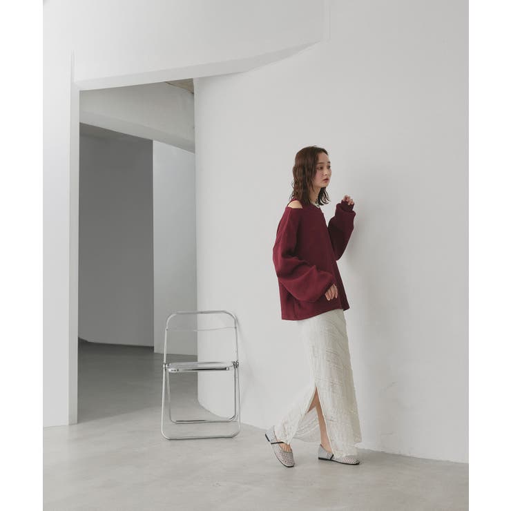 フェイクレイヤードデザイン ワッフルプルオーバー | ad thie | 詳細画像8 