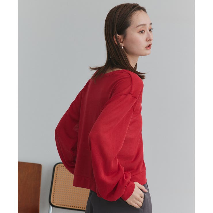 袖ボリュームVネックシアーカーディガン | ad thie | 詳細画像33 