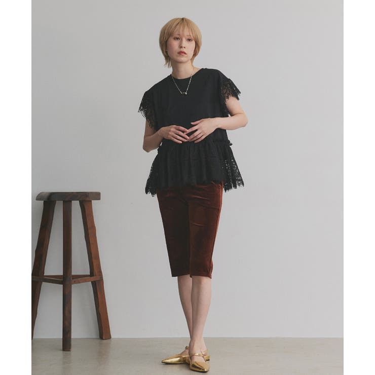 ヘムスリーブレースデザイントップス | ad thie | 詳細画像21 