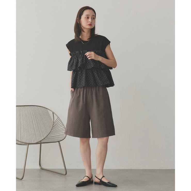 ポルカドットティアードフリルトップス | ad thie | 詳細画像15 