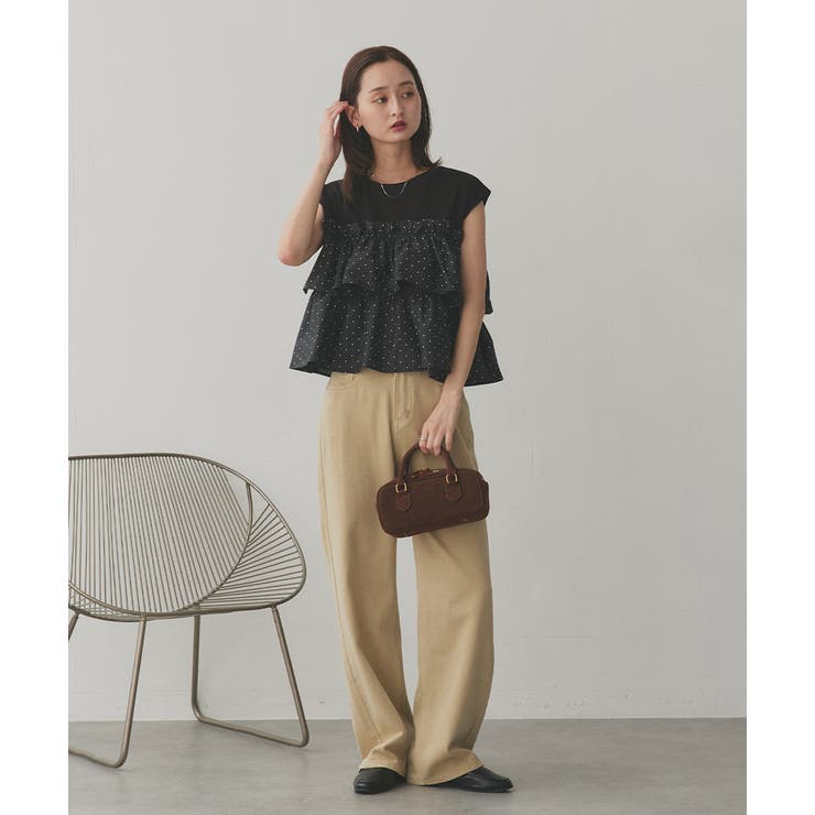 ポルカドットティアードフリルトップス | ad thie | 詳細画像22 