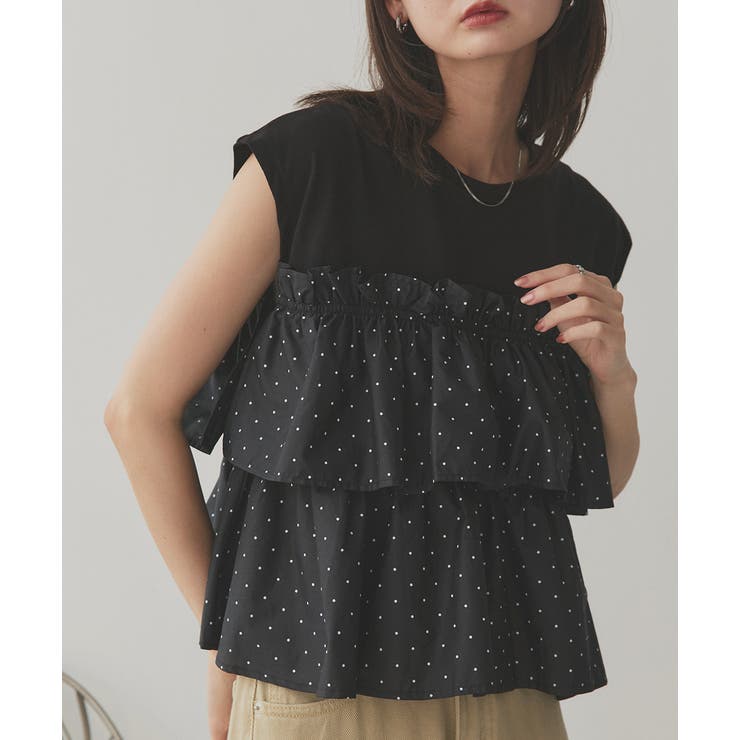 ポルカドットティアードフリルトップス | ad thie | 詳細画像26 