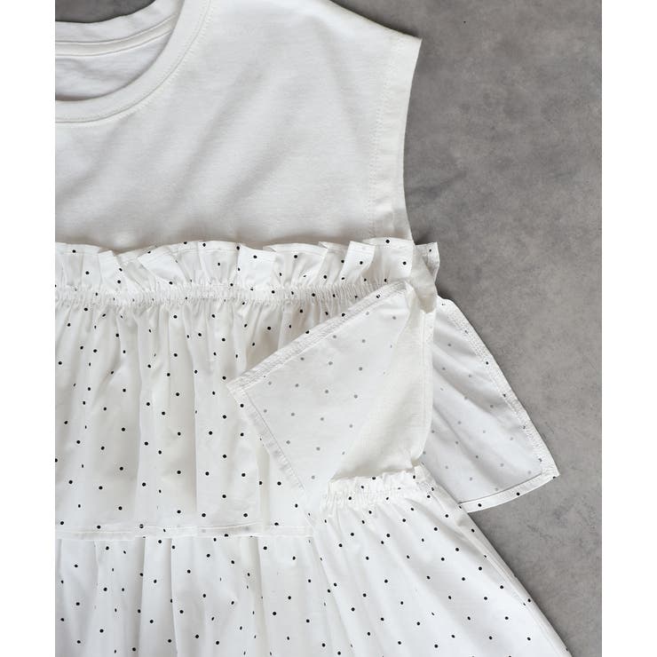 ポルカドットティアードフリルトップス | ad thie | 詳細画像28 