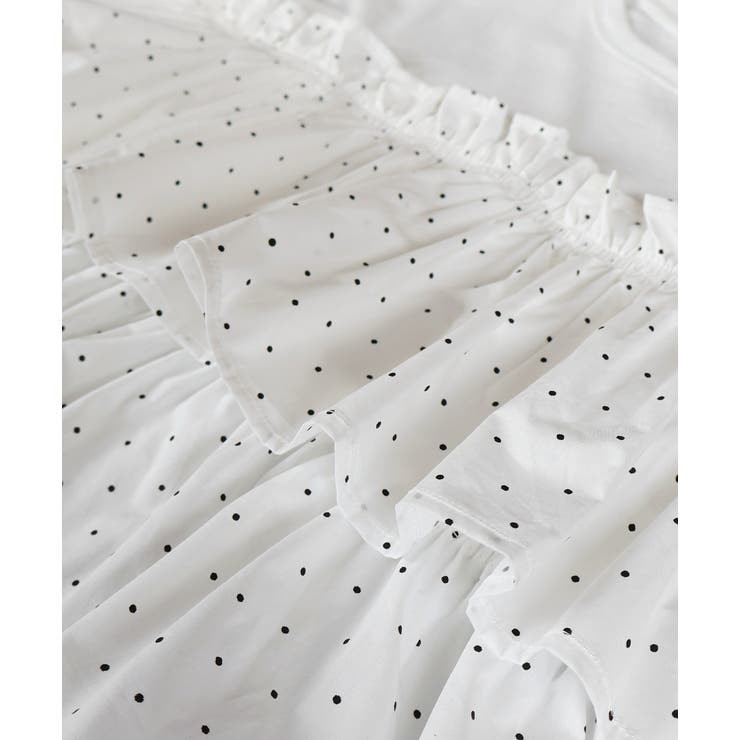 ポルカドットティアードフリルトップス | ad thie | 詳細画像29 