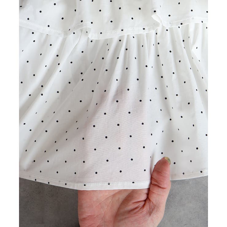 ポルカドットティアードフリルトップス | ad thie | 詳細画像32 