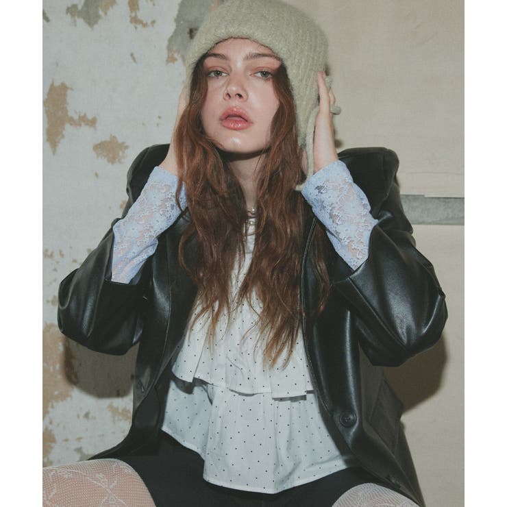 ポルカドットティアードフリルトップス | ad thie | 詳細画像5 