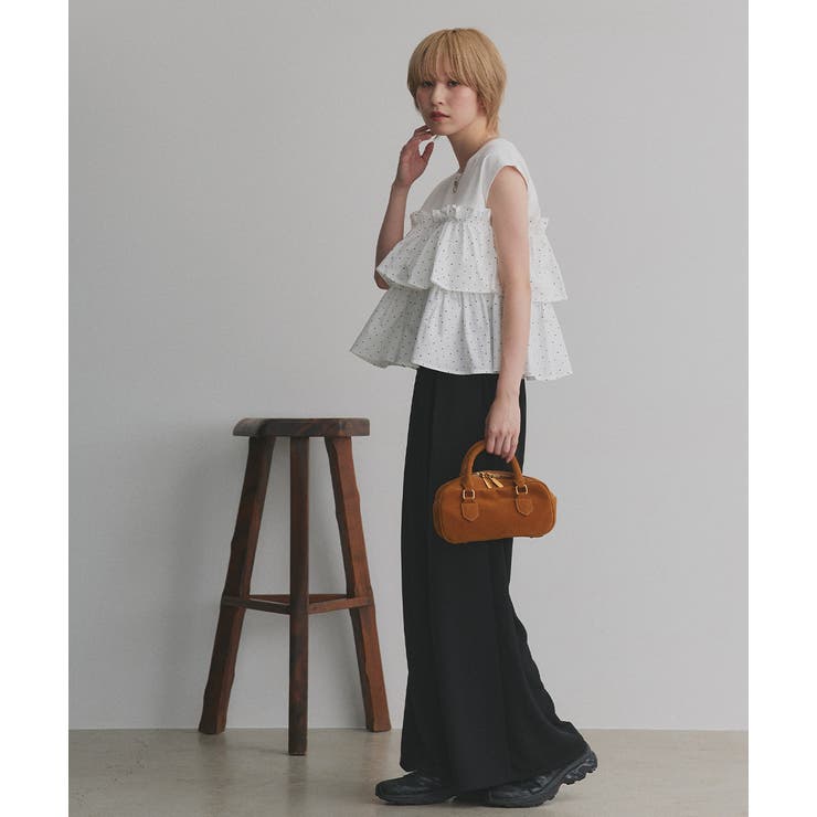 ポルカドットティアードフリルトップス | ad thie | 詳細画像8 