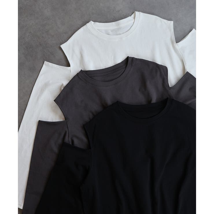【2025AW新作】ショルダーカットアウトロングスリーブTシャツ | ad thie | 詳細画像38 