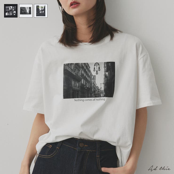 アソートフォトプリントTシャツ | ad thie | 詳細画像1 