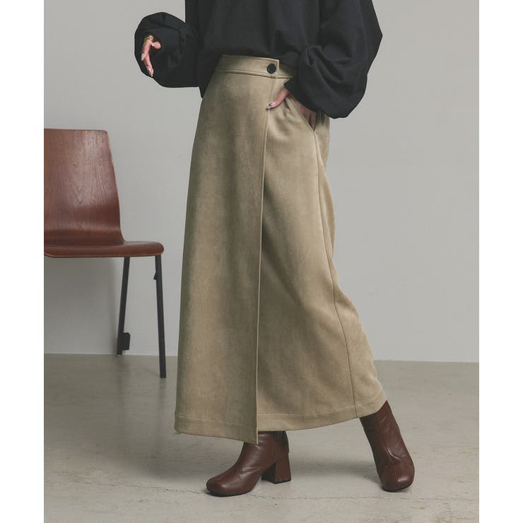 スエードラップスカート | ad thie | 詳細画像21 