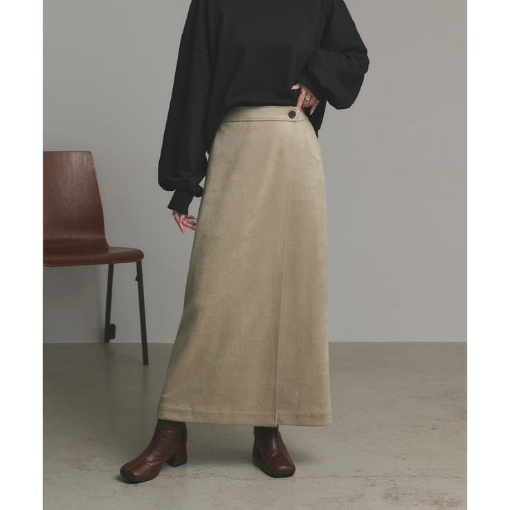 スエードラップスカート | ad thie | 詳細画像22 