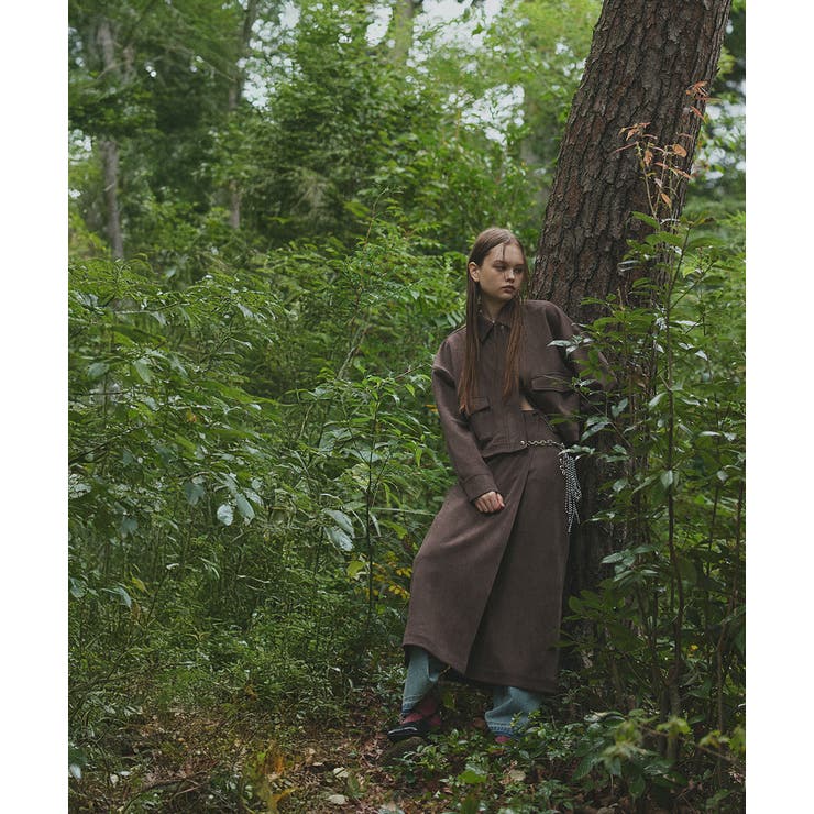 スエードラップスカート | ad thie | 詳細画像6 