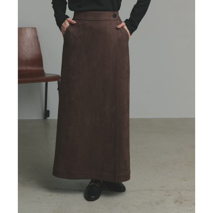 スエードラップスカート | ad thie | 詳細画像9 