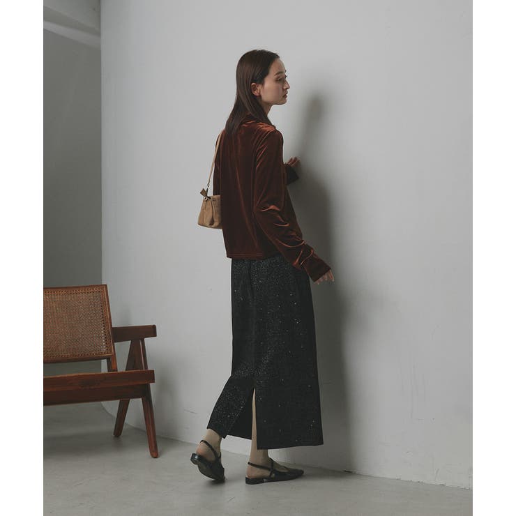 ラメモールスリットナロースカート		 | ad thie | 詳細画像4 