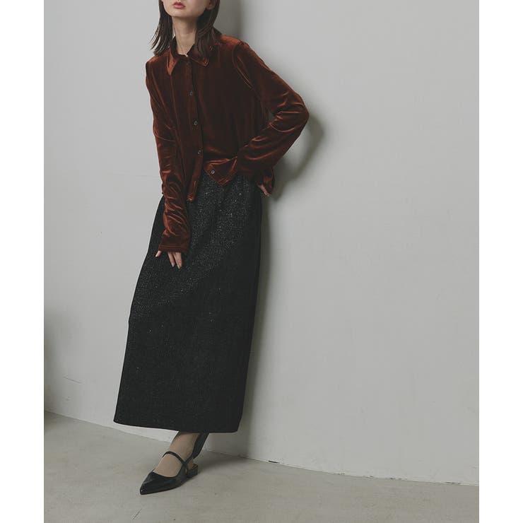 ラメモールスリットナロースカート		 | ad thie | 詳細画像8 