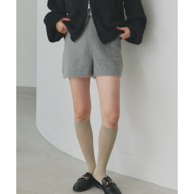 シャギーニットショートパンツ | ad thie | 詳細画像17 