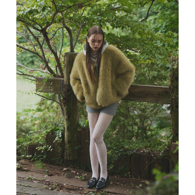 シャギーニットショートパンツ | ad thie | 詳細画像2 