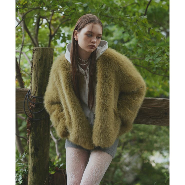 シャギーニットショートパンツ | ad thie | 詳細画像4 