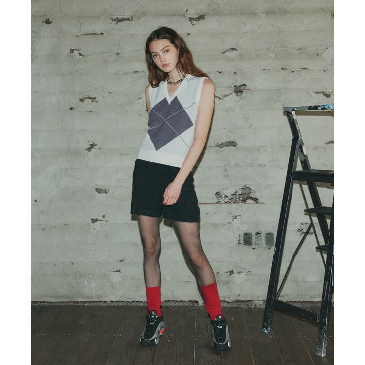 シャギーニットショートパンツ | ad thie | 詳細画像43 