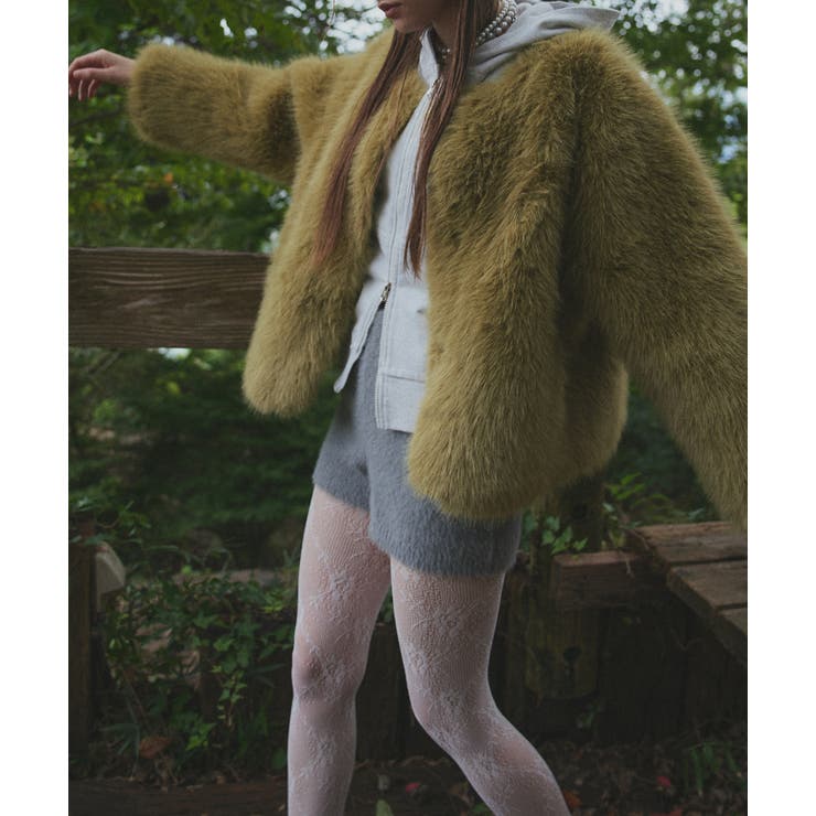 シャギーニットショートパンツ | ad thie | 詳細画像5 