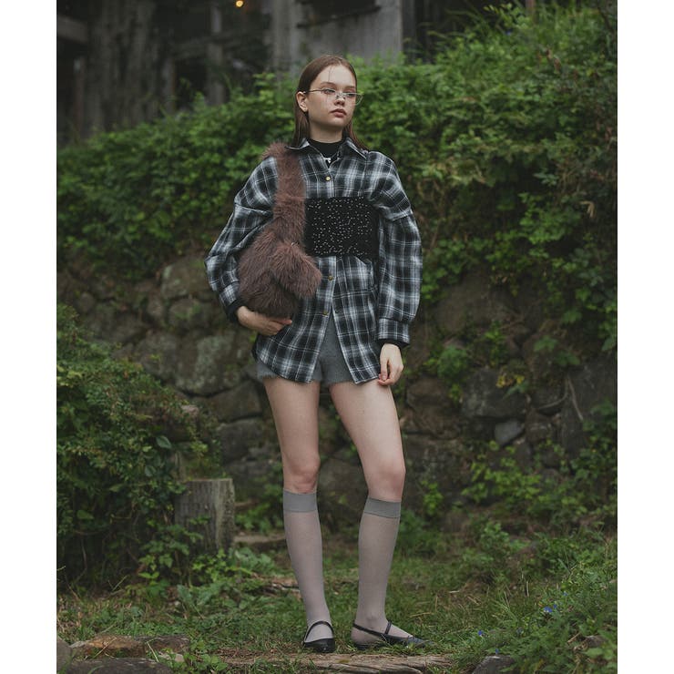 シャギーニットショートパンツ | ad thie | 詳細画像7 