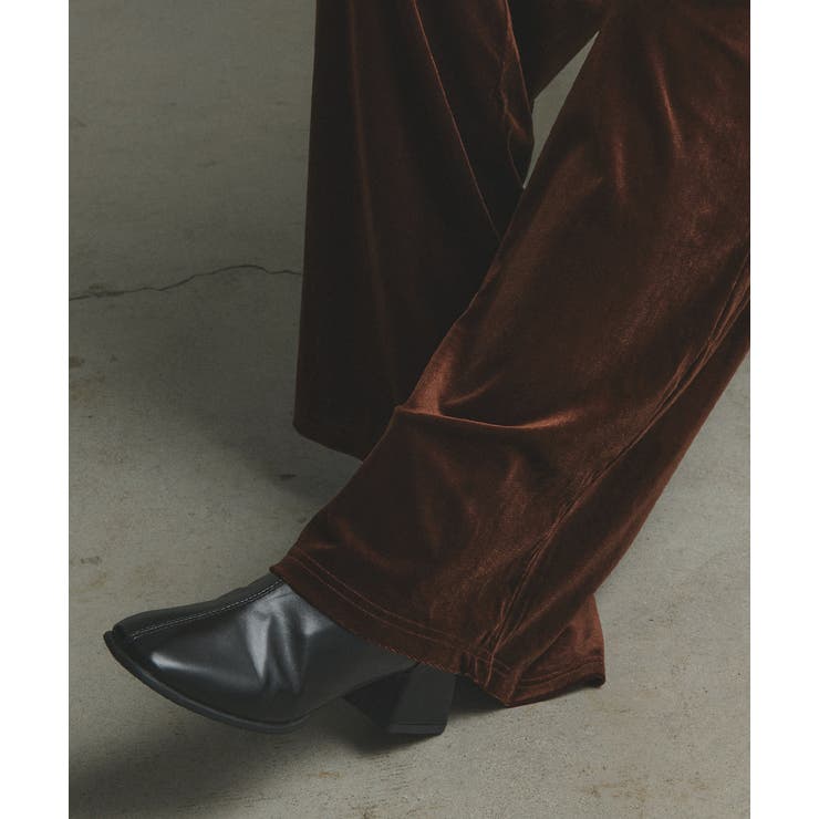 ベロアイージーロングパンツ | ad thie | 詳細画像40 