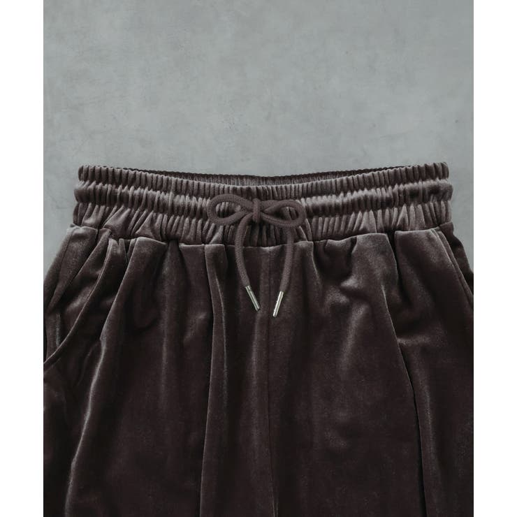 ベロアイージーロングパンツ | ad thie | 詳細画像41 