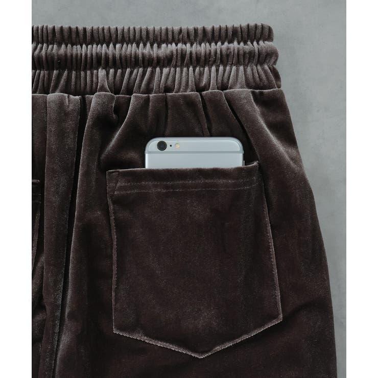 ベロアイージーロングパンツ | ad thie | 詳細画像43 