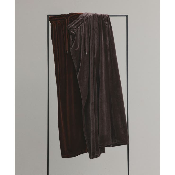 ベロアイージーロングパンツ | ad thie | 詳細画像47 