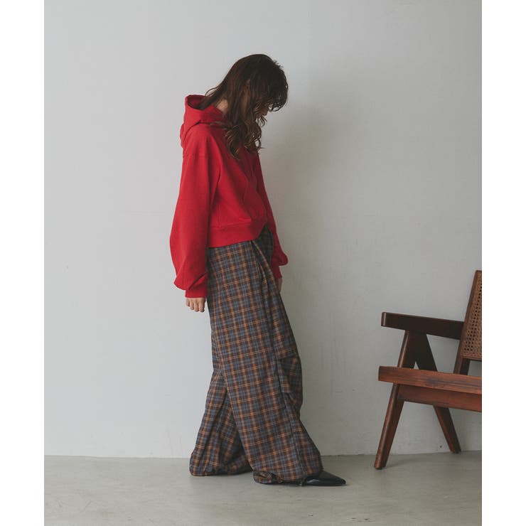 ショート丈スウェットフーディーパーカー | ad thie | 詳細画像35 