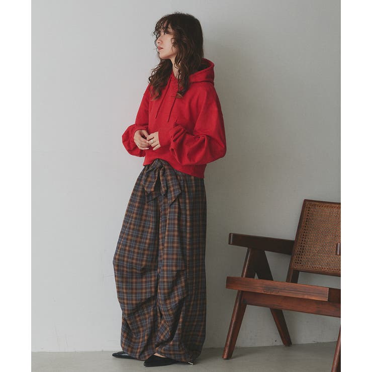 ショート丈スウェットフーディーパーカー | ad thie | 詳細画像37 