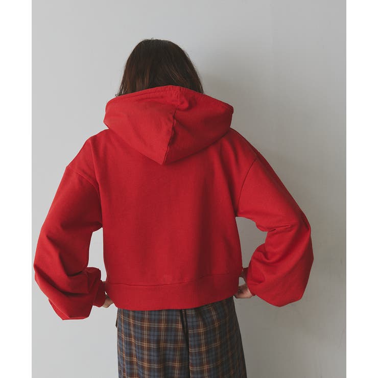 ショート丈スウェットフーディーパーカー | ad thie | 詳細画像41 