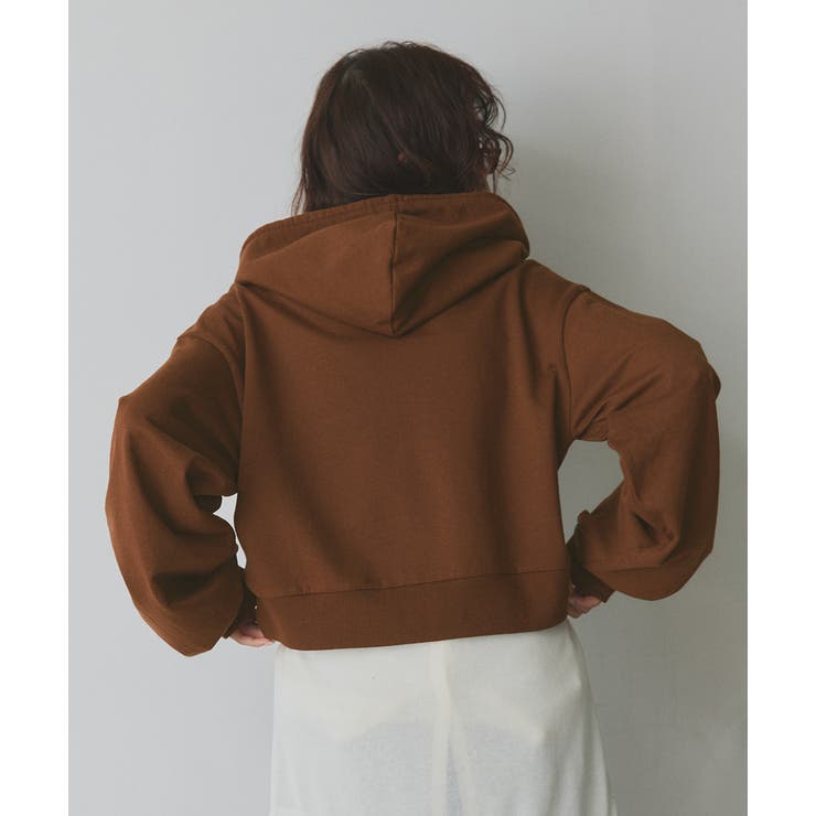 ショート丈スウェットフーディーパーカー | ad thie | 詳細画像46 