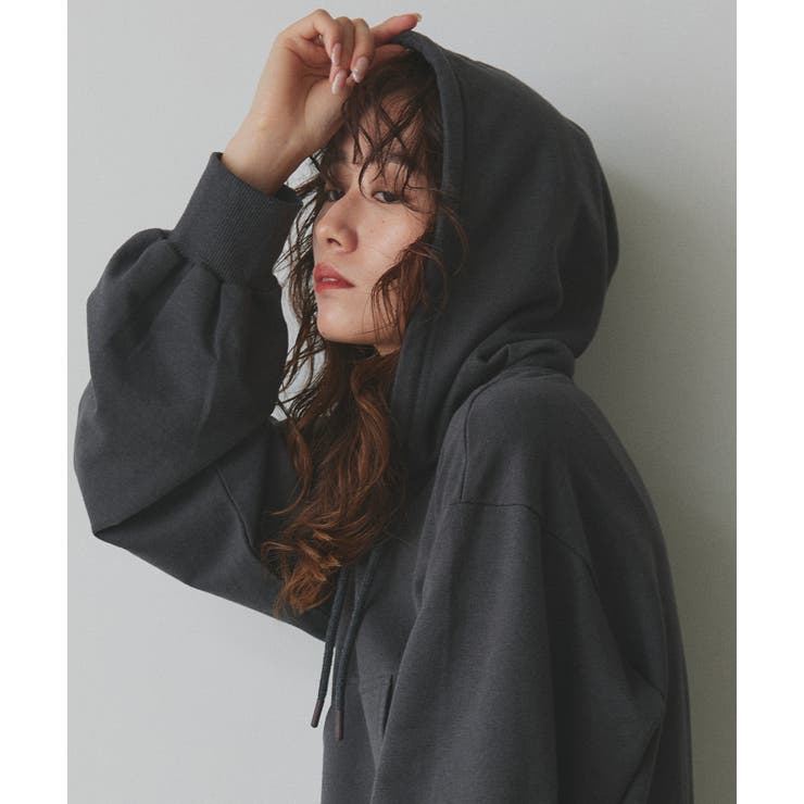 ショート丈スウェットフーディーパーカー | ad thie | 詳細画像57 