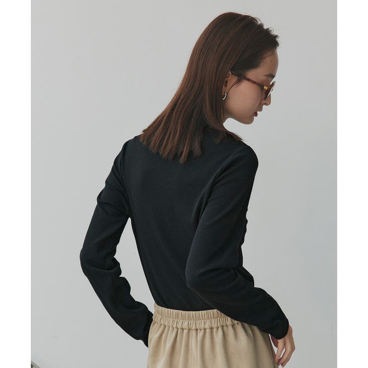 【2025AW新作】配色アソートスリーブハイネックトップス | ad thie | 詳細画像10 